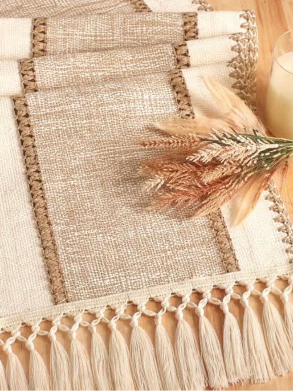 2 x Boho Table Runners. 12x71”